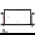 Moldura Painel 2 Din Multimidia Dvd Mp5 Spin Activ LS Cobalt Lt Onix Prisma - Imagem 4