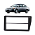 Moldura Painel 2 Din Multimidia Dvd Mp5 Civic 2001 a 2006 - Imagem 1