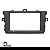 Moldura Painel 2 Din Multimidia Dvd Mp5 Corolla XEI GLS ALTIS SE-G XRS XLI - Imagem 2