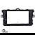 Moldura Painel 2 Din Multimidia Dvd Mp5 Corolla XEI GLS ALTIS SE-G XRS XLI - Imagem 4