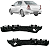 Par Suporte Guia Parachoque Etios Sedan 2013 14 15 16 17 18 A 2021 Traseiro - Imagem 1