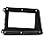 Moldura Painel 2 Din Multimidia Dvd Mp5 Civic 2012 A 2016 Cinza - Imagem 1