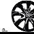 Jogo 4 Calotas Universal Black Chrome Preto com Cromado Prime Aro 13 - Imagem 10