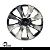 Jogo 4 Calotas Universal Black Chrome Preto com Cromado Prime Aro 13 - Imagem 8