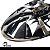 Jogo 4 Calotas Unidade Aro 14 Universal Preto Cromado Todos Carros DS4 Black Chrome - Imagem 3