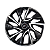 Jogo com 4 Calotas Esportivas DS4 Black Silver Preto com Prata - Imagem 1