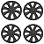 Jogo 4 Calotas Universal Aro 14 Prime Fosk Black Preto Fosco - Imagem 1
