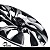 Calota Universal Unidade DS4 Black Silver Preto com Prata - Imagem 5