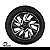 Calota Universal Unidade DS4 Black Silver Preto com Prata - Imagem 9