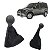 Kit Manopla Coifa Bola Doblo 2002 03 04 05 06 07 08 09 10 11 12 13 2014 Preta - Imagem 2