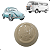 Manopla Bola De Cambio 4 Marchas Brasilia Fusca Karmann Ghia Kombi Bege 12MM - Imagem 1