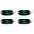 4 Lanternas Led Bivolt Verde Lateral Caminhão Reboque Carretinha Baú 12V/24V - Imagem 1
