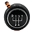 Manopla Bola De Cambio Gol G5 Saveiro Polo Fox Voyage 2008 2009 2010 2011 2012 2013 - Imagem 8