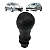 Bola de Câmbio Manopla Peugeot 206 207 SW 2000 01 02 03 04 05 06 07 08 a 2014 - Imagem 1