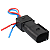 Chicote Conector Buzina Jetta Gol Fox Voyage Up Macho 2 Vias - Imagem 1