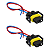 Par Conector Plug Chicote Universal P/ Lâmpada H8 H11 H13 - Imagem 1