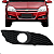 Moldura Farol Milha Vectra GT GTX 2009 2010 2011 2012 2013 Com furo - Imagem 1