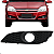Moldura Farol Milha Vectra GT GTX 2009 2010 2011 2012 2013 Com furo - Imagem 2