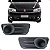 Par Moldura Grade Farol Milha Palio G3 2011 12 13 14 15 2016 Siena Economy - Imagem 1