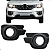 Par Moldura Farol De Milha Renault Kwid 2017 2018 2019 2020 Com Furo - Imagem 1