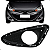 Moldura Grade Farol Milha HB20 2012 2013 2014 2015 Com Furo - Imagem 7