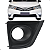 Moldura Grade Farol Milha Toyota Corolla 2015 2016 2017 Preto Com Furo - Imagem 1