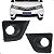 Par Moldura Farol Milha Toyota Corolla 2015 2016 2017 Com Furo - Imagem 1