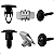 Kit 53 Presilha Parachoque Dianteiro Onix Activ 2017 2018 2019 - Imagem 1