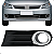 Grade Moldura Farol Milha Saveiro Gol Voyage G5 2009 2010 2011 2012 C/Furo Cromada - Imagem 7