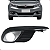 Grade Moldura Farol Milha Grand Siena 2013 14 15 16 17 2018 Com Aro Prata - Imagem 1