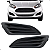 Par Grade Moldura Milha Parachoque New Fiesta 2013 2014 2015 2016 Sem Furo - Imagem 1