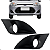 Par Grade Moldura Farol Milha Fiesta Rocam 2011 12 2013 2014 C/furo - Imagem 1