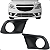 Par Grade Moldura Milha Onix Prisma 2013 2014 2015 2016 Com Furo - Imagem 1