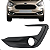 Moldura Grade Milha Ka Hatch Sedan 2020 2021 2022 Preto Com Furo - Imagem 5