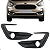 Par Moldura Grade Farol Ka Sedan Hatch 2020 2021 2022 Com Furo - Imagem 1