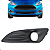 Grade Farol De Milha New Fiesta 2014 2015 2016 2017 Aro Prata - Imagem 5