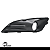 Par Grade Farol De Milha New Fiesta 2014 2015 2016 2017 Aro Prata - Imagem 2