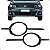 Kit Moldura Farol Milha Gol Voyage G7 2016 2017 2018 2019 Aro Preto - Imagem 1