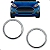 Par Aplique Grade Farol Milha New Fiesta 2014 2015 2016 2017 - Imagem 1