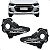 Par Grade Moldura Farol Milha Onix 2020 2021 2022 Hatch Sedan - Imagem 1