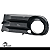 Moldura Grade Milha Com Furo Gol G5 2008 2009 2010 2011 2012 Lado Direito Preto - Imagem 1