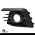 Par Moldura Grade Farol Milha Com Furo Gol G7 Voyage 2016 2017 Aro Preto - Imagem 5