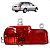 Lanterna Traseira Anti Neblina Peugeot 207 2008 2009 2010 2011 2012 2013 2014 2015 - Imagem 1