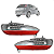 Par Lanterna Luz De Ré Parachoque Traseiro Fiat Punto 2012 2013 2014 2015 2016 2017 - Imagem 1