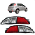 Par Lanterna Luz Ré Parachoque Fiat Punto 2008 2009 2010 2011 2012 Fitam - Imagem 1