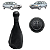 Manopla Cambio Coifa Cinza Gol Parati 1981 82 83 84 85 86 87 88 89 90 a 1995 - Imagem 2