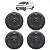 Kit 4 Calota De Roda Citroen Jumpy 2018 2019 2020 2021 2022 2023 - Imagem 1