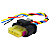 Plug Chicote Injeção Eletrônica Volkswagen/audi 4 Vias - Imagem 3