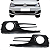 Kit Grade Moldura Farol Milha Fox Spacefox 2015 2016 17 18 19 2020 2021 2022 Aro Cromado - Imagem 1