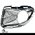Kit Grade Farol De Milha Moldura Punto 2007 2008 09 10 2011 2012 C/Furo Cromado - Imagem 2